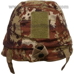 Telino Vegetato per Elmetto con Attacchi a Velcro