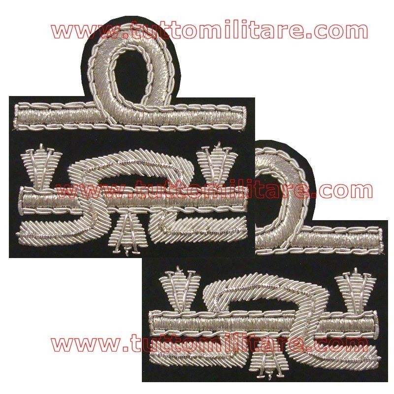 Gradi Generale di Brigata Ricamati su Nero