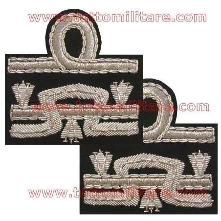 Gradi Generale di Brigata Ricamati su Nero