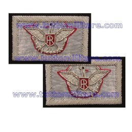 Travette Gala Generale Ricamate su Nero