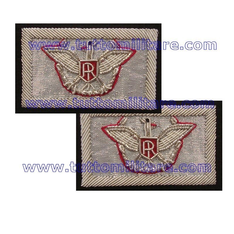 Travette Gala Generale Ricamate su Nero