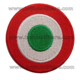 Coccarda Tricolore Italia Ricamata