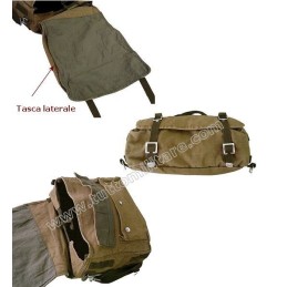 Borsa Canvas Tascapane Verde Oliva con Tracolla