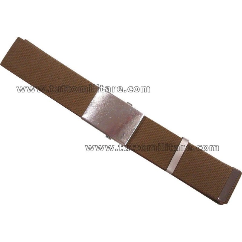 Cintura Kaki con Fibbia Neutra