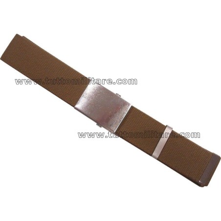 Cintura Kaki con Fibbia Neutra