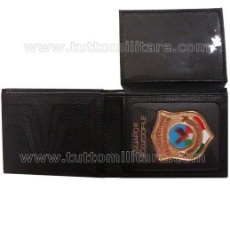 Portafogli Orizzontale In Pelle con Placca Guardie Ecozoofile