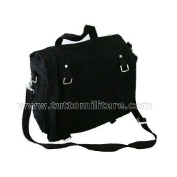 Borsa Nera in Canvas con Tracolla