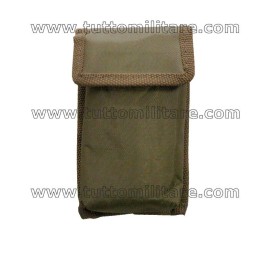 Set Posate Pieghevoli da Campo con Astuccio Nylon Verde