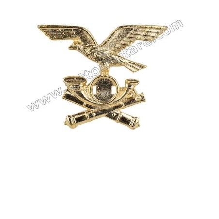 Fregio Metallo Dorato Artiglieria  Alpina per Norvegese