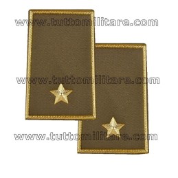 Tubolari Plastica Kaki Sottotenente Esercito