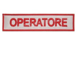 Targhetta Ricamata Operatore