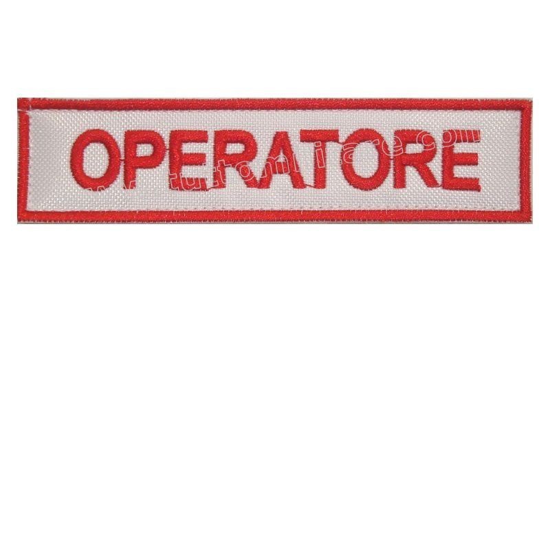 Targhetta Ricamata Operatore