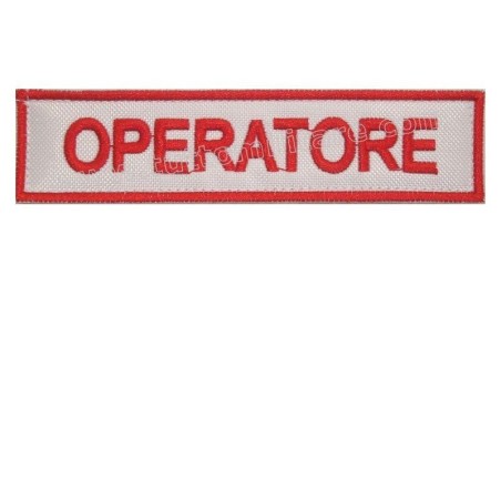 Targhetta Ricamata Operatore