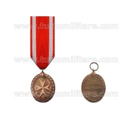 Medaglia Pro Merito Melitensi Con Spade Bronzo
