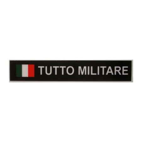 Targhetta in Plastica Portanome per Divisa Ordinaria