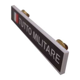 Targhetta in Plastica Portanome per Divisa Ordinaria