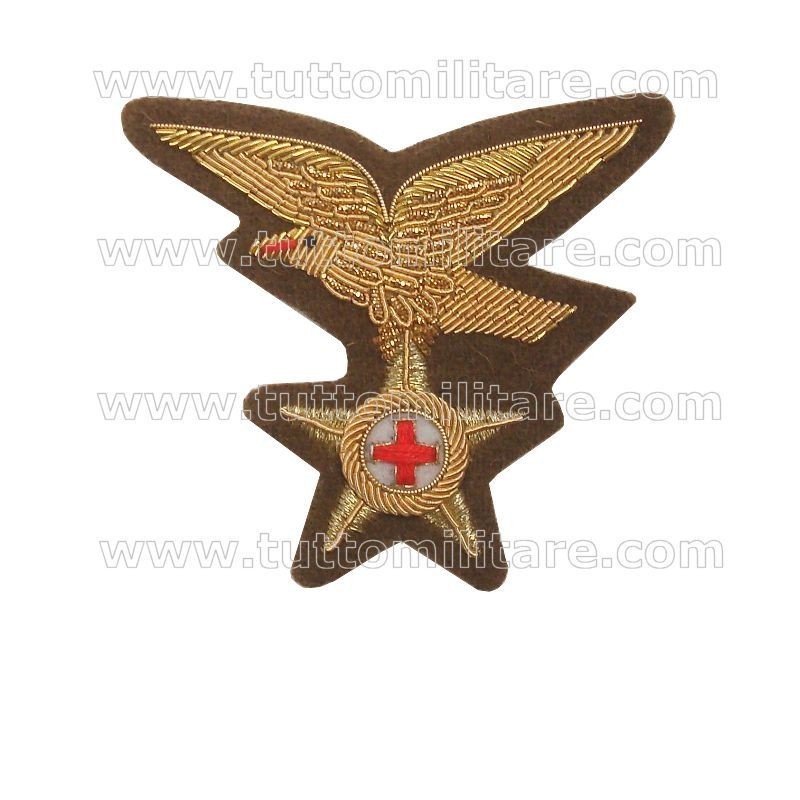 Fregio Ricamato Oro Sanità Alpina Norvegese