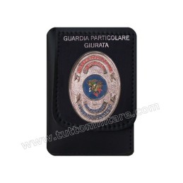 Portafogli con Placca Guardia Particolare Giurata