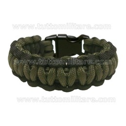 Braccialetto Paracord Double Cobra OD-Black