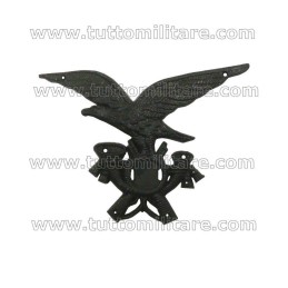 Fregio Plastica Nera Norvegese Fanteria Alpina  Truppa