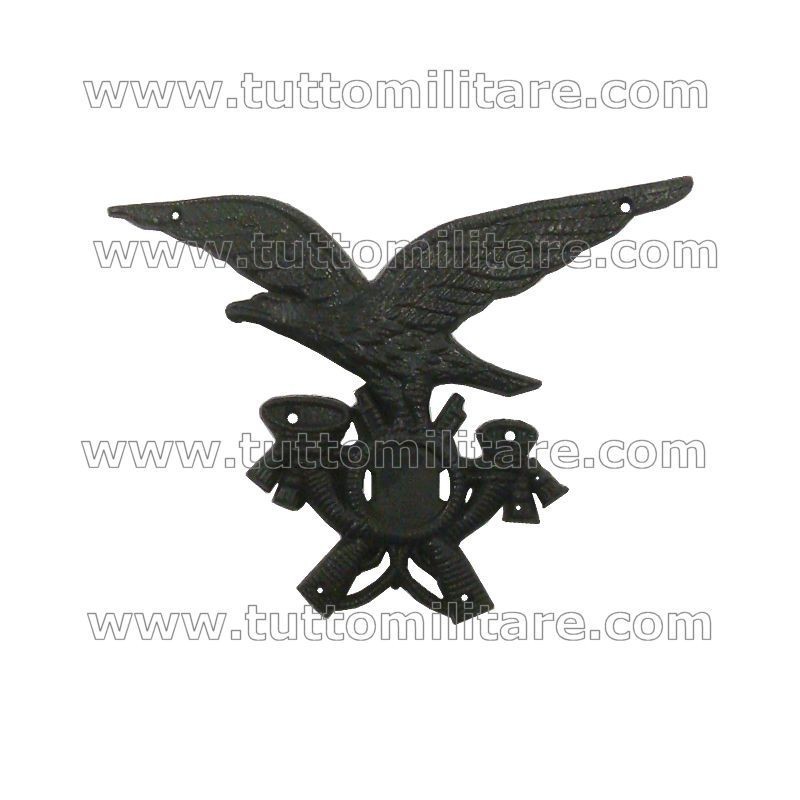 Fregio Plastica Nera Norvegese Fanteria Alpina  Truppa