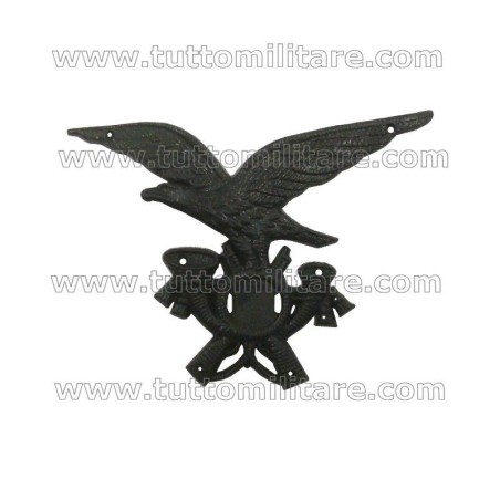 Fregio Plastica Nera Norvegese Fanteria Alpina  Truppa