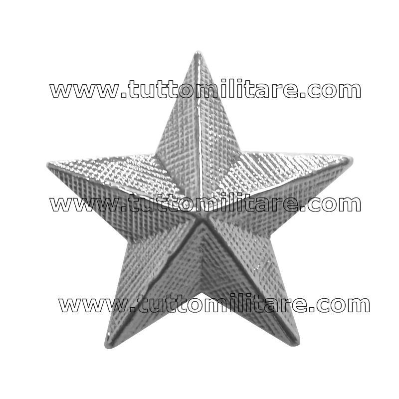 Stelloni Zigrinati in Metallo Argentato