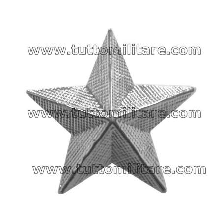 Stelloni Zigrinati in Metallo Argentato