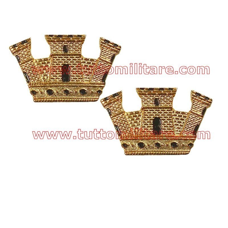 Corone Turrite Argentate Carabinieri Ufficiali Superiori