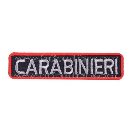 Targhetta Ricamata Carabinieri Tuta OP