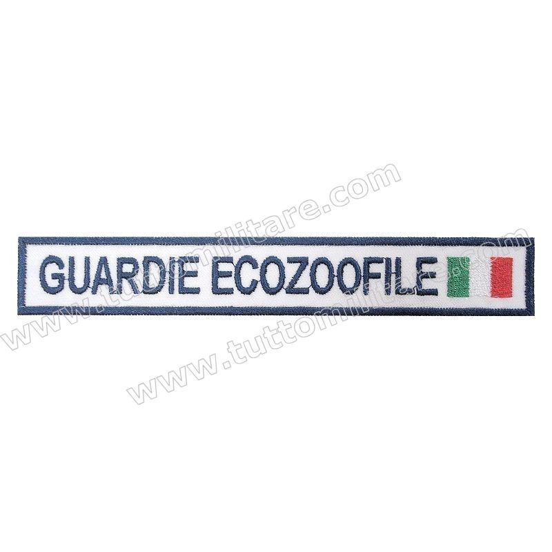 Targhetta Ricamata Guardie Ecozoofile