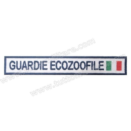 Targhetta Ricamata Guardie Ecozoofile