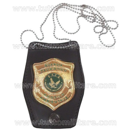 Portaplacca con Catenina Guardia Faunistica Zoofilo Ambientale