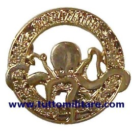 Distintivo Sommozzatori Dorato Marina Militare