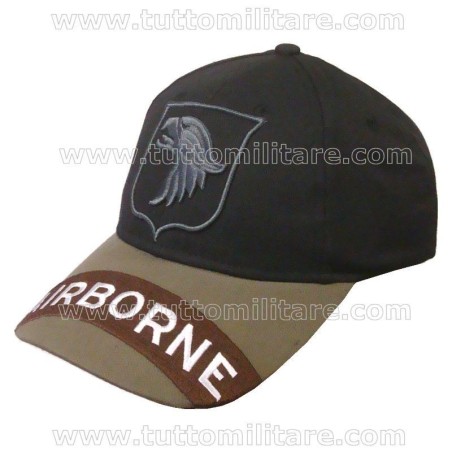 Cappellino 101st Airborne Black & Brown