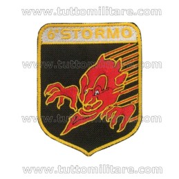 Scudetto 6° Stormo Aeronautica Militare Diavoli Rossi
