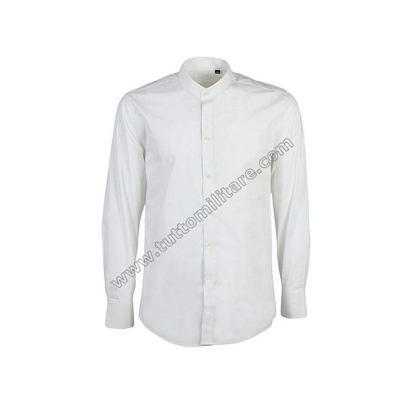 Camicia Bianca Coreana Manica Lunga Polsi Gemelli