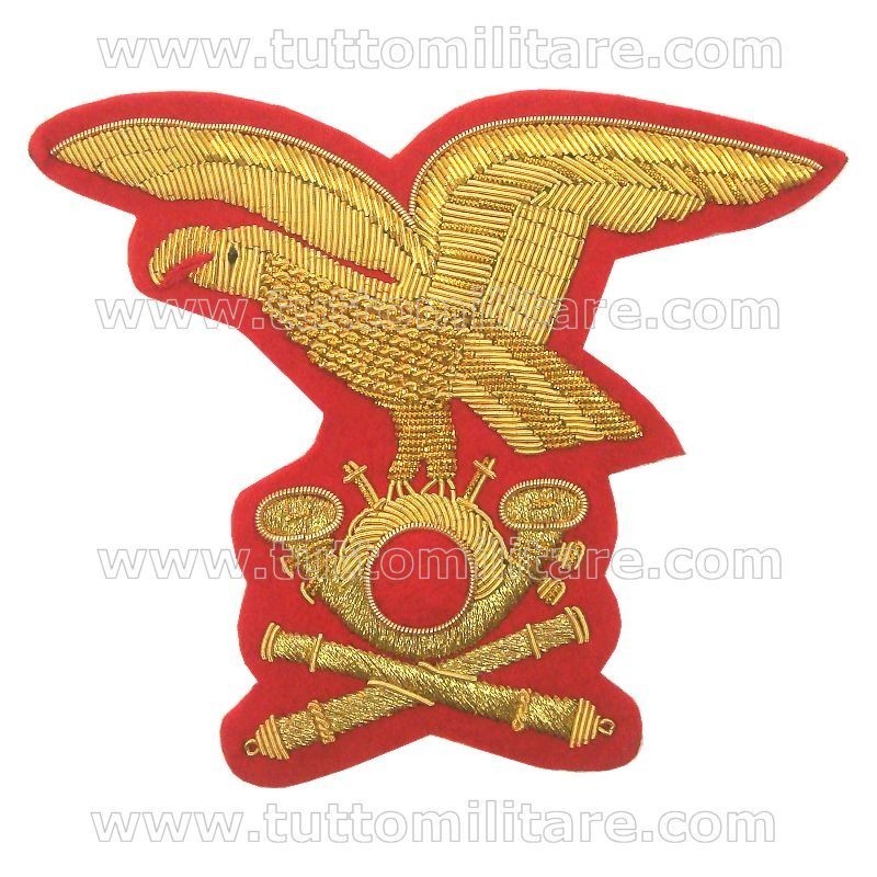 Fregio Ricamato Cappello Alpino Comandante Artiglieria Alpina