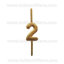 Numerino 2 Ottone Dorato