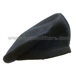 Basco Nero di Cavalleria Tre Fiamme Bordo Alto Gross Grain