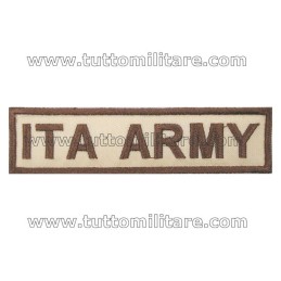 Targhetta Nome Ricamato Personalizzato TAN Desert