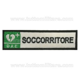 Targhetta Ricamata Soccorritore DAE