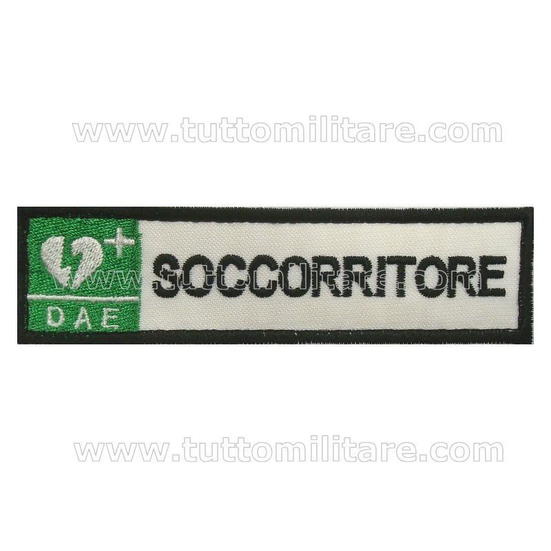 Targhetta Ricamata Soccorritore DAE