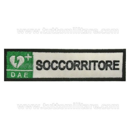 Targhetta Ricamata Soccorritore DAE