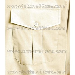 Camicia Militare Esercito Kaki Chiaro Manica Lunga