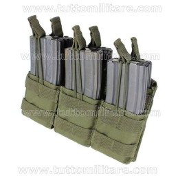 Porta Caricatori Rapido Triplo 6 posti M4 M16 Verde 