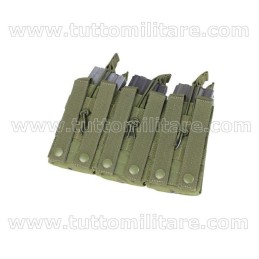 Porta Caricatori Rapido Triplo 6 posti M4 M16 Verde 