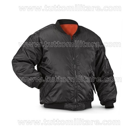 Giubbino Bomber MA-1 Nero