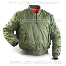 Giubbino Bomber Volo MA-1 Verde