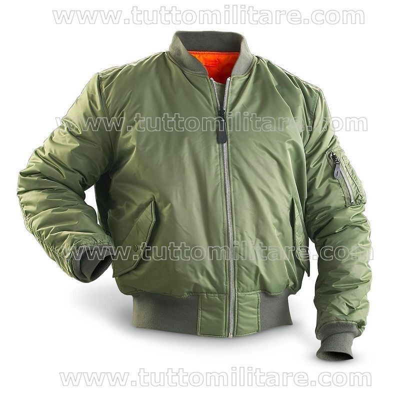 Giubbino Bomber Volo MA-1 Verde